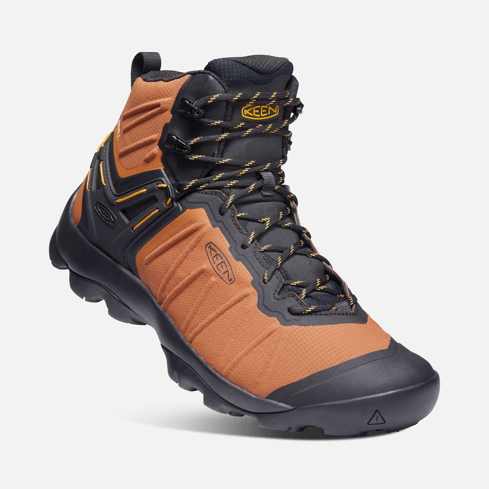 Keen Laarzen Heren Oranje/Zwart - Venture Mid Waterproof - 18607-FOEX